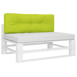 VidaXL Palettenkissen 120x40x12 cm Stoff hellgrün