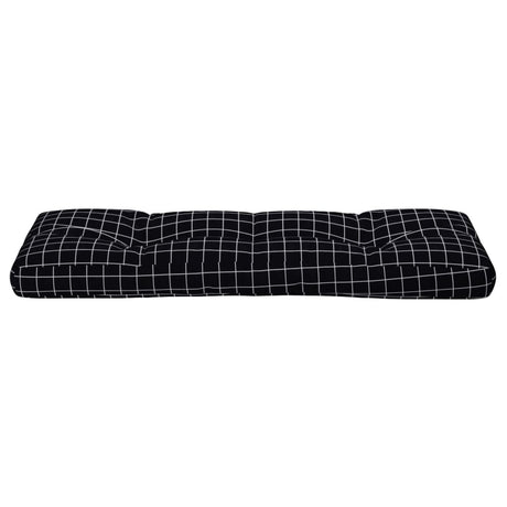 Vidaxx Palettenbankauflage 120x40x12 cm Stoff Rautenmuster schwarz