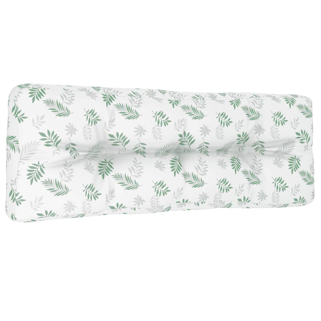 VidaXL Palettenkissen 120x40x12 cm Stoff Blattmuster
