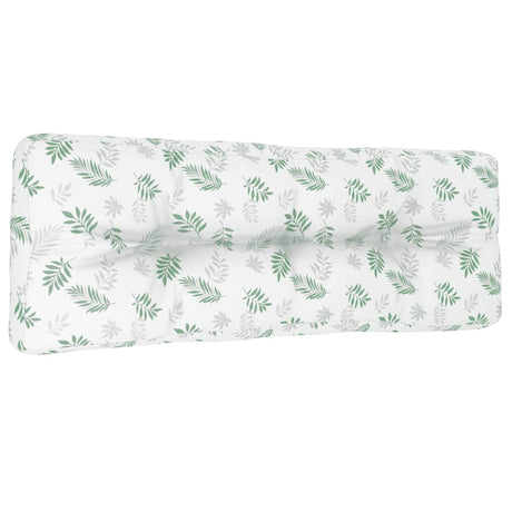VidaXL Palettenkissen 120x40x12 cm Stoff Blattmuster