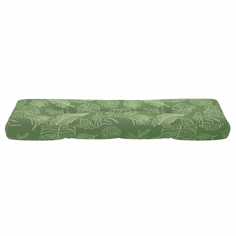 VidaXL Palettenkissen 120x40x12 cm Stoff Blattmuster