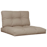 VidaXL Palettenkissen 2 Stk. Stoff Taupe