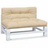 VidaXL Palettenkissen 2 Stück Stoff Beige