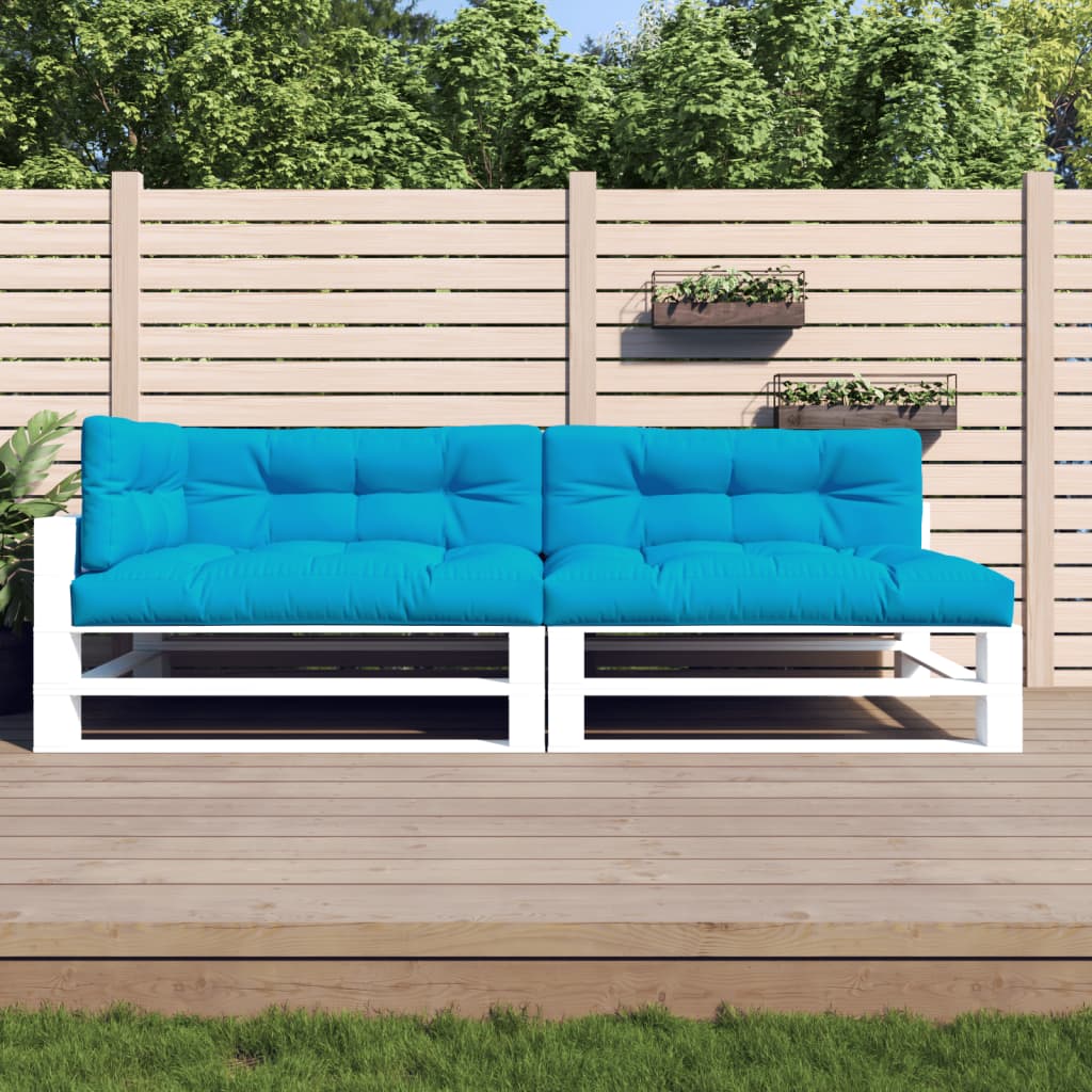 VidaXL Palettenkissen 5 Stück Stoff Blau