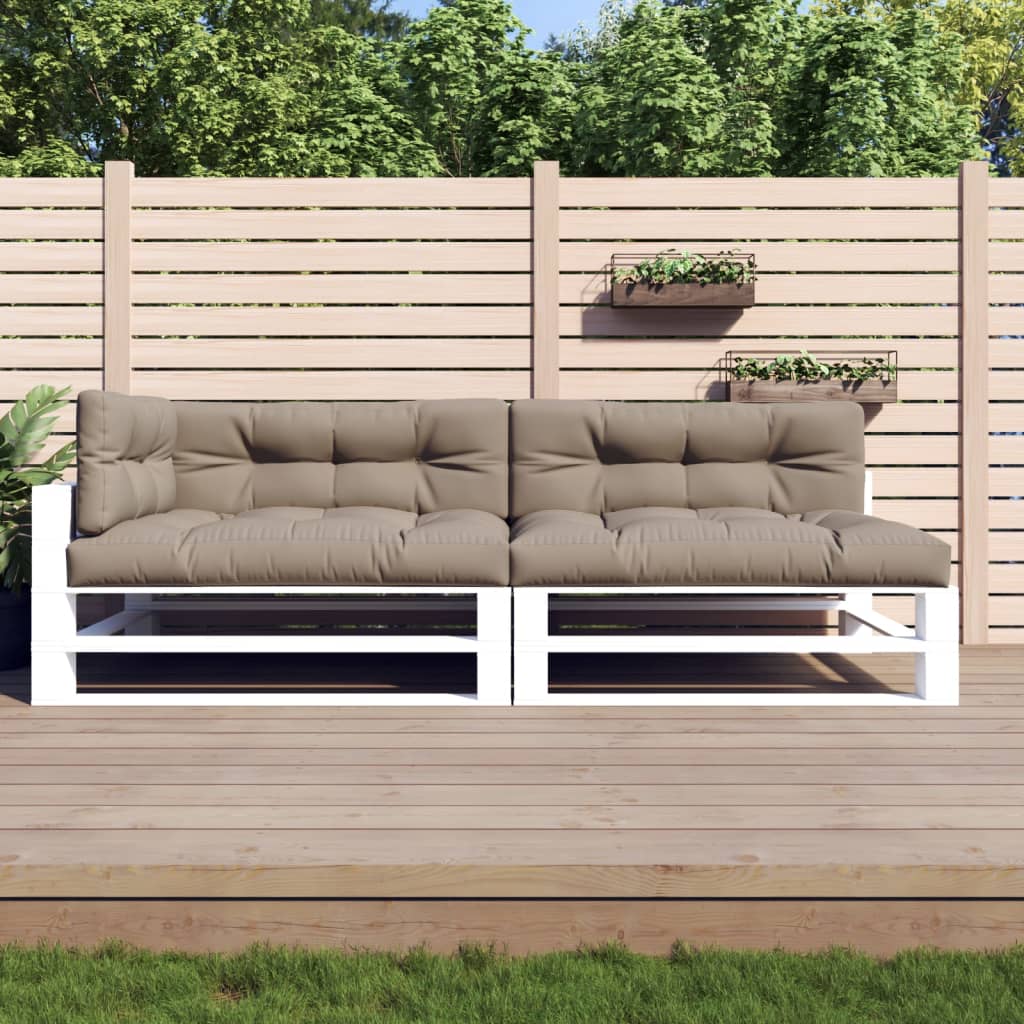 VidaXL Palettenkissen 5 Stück Stoff Taupe