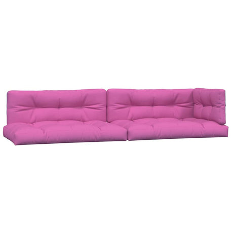 VidaXL Palettenkissen 5 Stück Stoff rosa