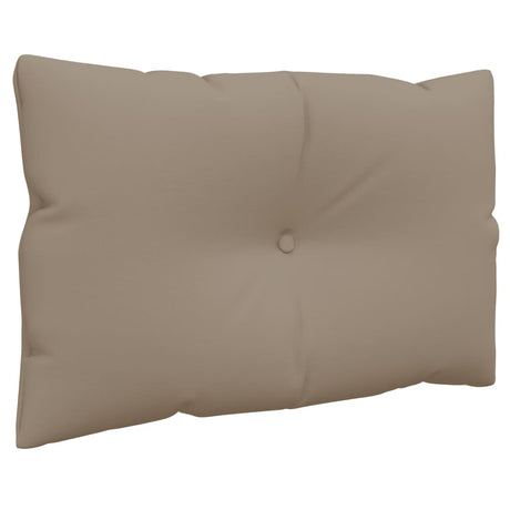 VidaXL Palettenkissen 2 Stück Stoff Taupe