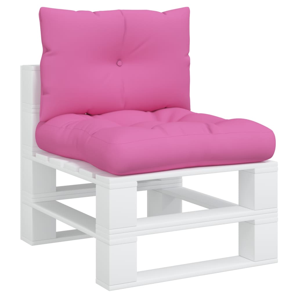 VidaXL Palettenkissen 2 Stk. Oxford-Stoff rosa