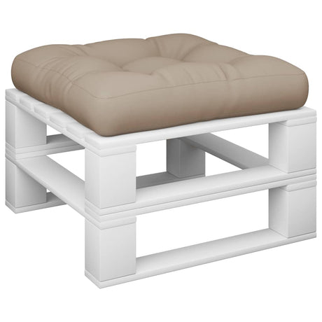 Vidaxl palletkussen 60x61,5x10 cm stof taupe