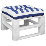 Vidaxx Palettenkissen 60x61,5x10 cm gestreifter Oxford-Stoff blau weiß