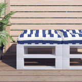 Vidaxx Palettenkissen 60x61,5x10 cm gestreifter Oxford-Stoff blau weiß