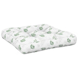 VidaXL Palettenkissen 60x61,5x10 cm Blattmuster Oxford-Stoff