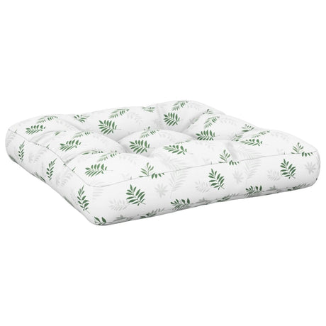 VidaXL Palettenkissen 60x61,5x10 cm Blattmuster Oxford-Stoff