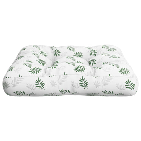 VidaXL Palettenkissen 60x61,5x10 cm Blattmuster Oxford-Stoff