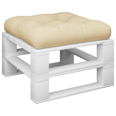 Vidaxxl Palettenkissen 58x58x10 cm Stoff beige