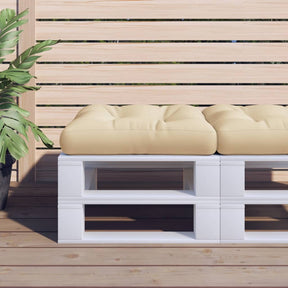 Vidaxxl Palettenkissen 58x58x10 cm Stoff beige