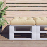 Vidaxxl Palettenkissen 58x58x10 cm Stoff beige