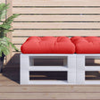 VidaXL Palettenkissen 58x58x10 cm Stoff rot