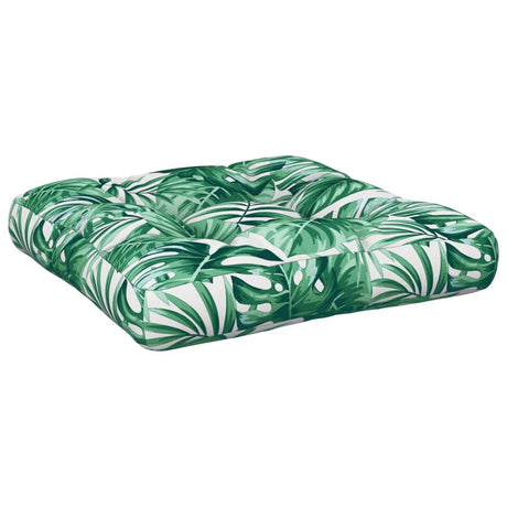VidaXL Palettenkissen 58x58x10 cm Stoff Blattmuster