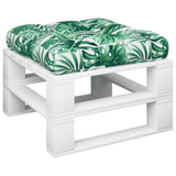 VidaXL Palettenkissen 58x58x10 cm Stoff Blattmuster