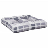 VidaXL Palettenkissen 58x58x10 cm Rautenmuster Stoff grau