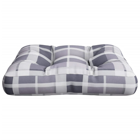 VidaXL Palettenkissen 58x58x10 cm Rautenmuster Stoff grau