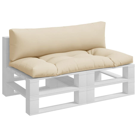 VidaXL Palettenkissen 2 Stück Stoff Beige