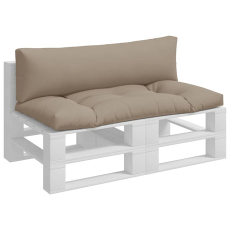 VidaXL Palettenkissen 2 Stück Stoff Taupe