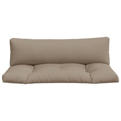 VidaXL Palettenkissen 2 Stück Stoff Taupe