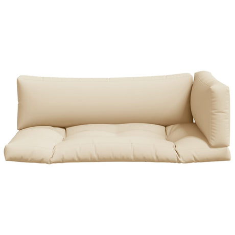 Vidaxl palletkussens 3 st stof beige