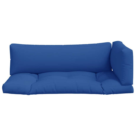 Vidaxl palletkussens 3 st stof blauw