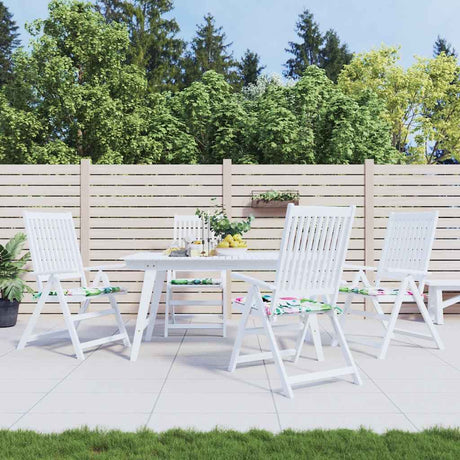 VidaXL Gartenstuhlkissen 4 Stück 40x40x4 cm Stoff mehrfarbig