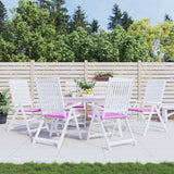 VidaXL Gartenstuhlkissen 6 Stück 40x40x4 cm Stoff rosa