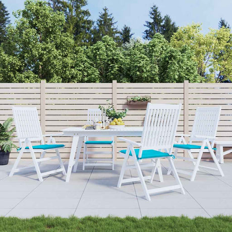 VidaXL Gartenstuhlkissen 4 Stück 40x40x4 cm Stoff Türkis
