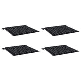 VidaXL Gartenstuhlkissen 4 Stück Rautenmuster 50x50x3 cm Stoff schwarz
