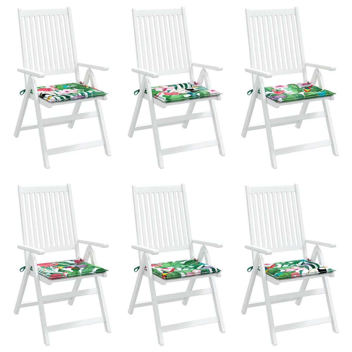 Vidaxl stoelkussens 6 st oxford stof multikleur 50 x 50 x 3 cm
