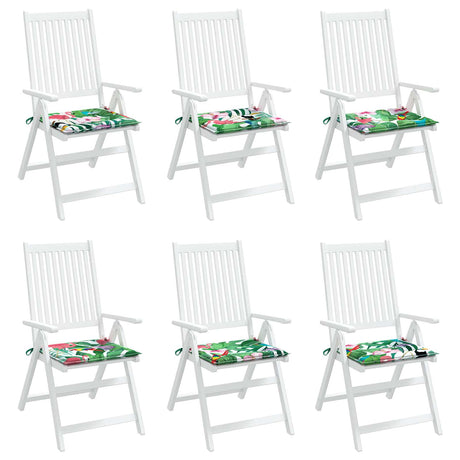 Vidaxl stoelkussens 6 st oxford stof multikleur 50 x 50 x 3 cm