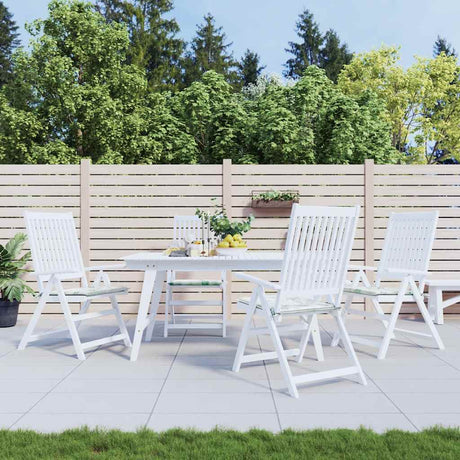 VidaXL Gartenstuhlkissen 4 Stück Blattmuster 50x50x3 cm Stoff