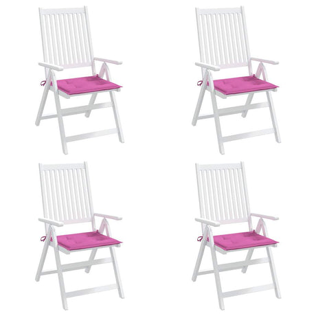 VidaXL Gartenstuhlkissen 4 Stück 50x50x4 cm Stoff rosa