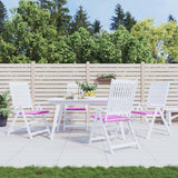 VidaXL Gartenstuhlkissen 4 Stück 50x50x4 cm Stoff rosa
