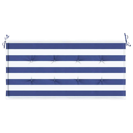 Vidaxx Gartenbankauflage gestreift 100x50x4 cm Oxford-Stoff weiß und blau