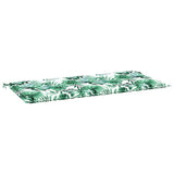 Vidaxx Gartenbankauflage 120x50x4 cm Oxford-Stoff mit Blattmuster