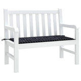 Vidaxx Gartenbankauflage Rautenmuster 120x50x4 cm Oxford-Stoff schwarz