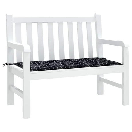 Vidaxx Gartenbankauflage Rautenmuster 120x50x4 cm Oxford-Stoff schwarz