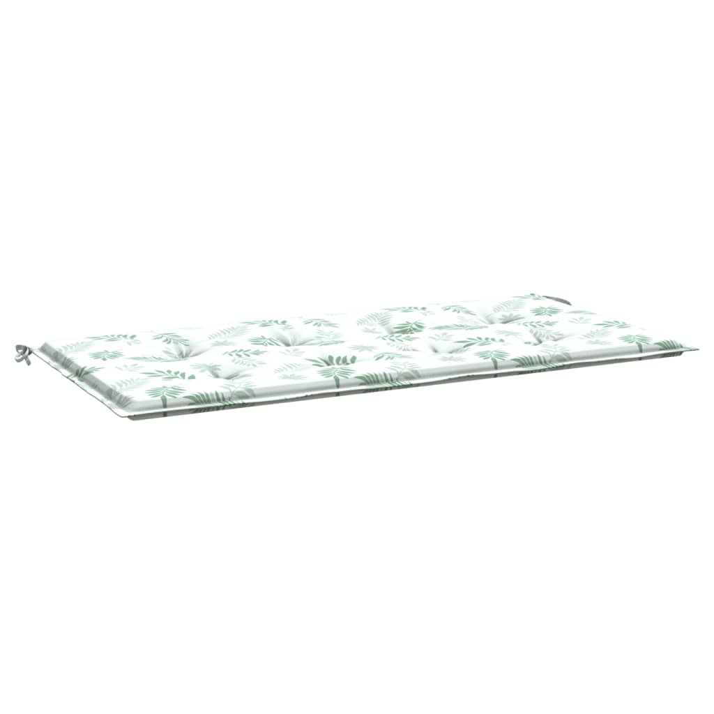 Vidaxx Gartenbankauflage 120x50x3 cm Oxford-Stoff mit Blattmuster