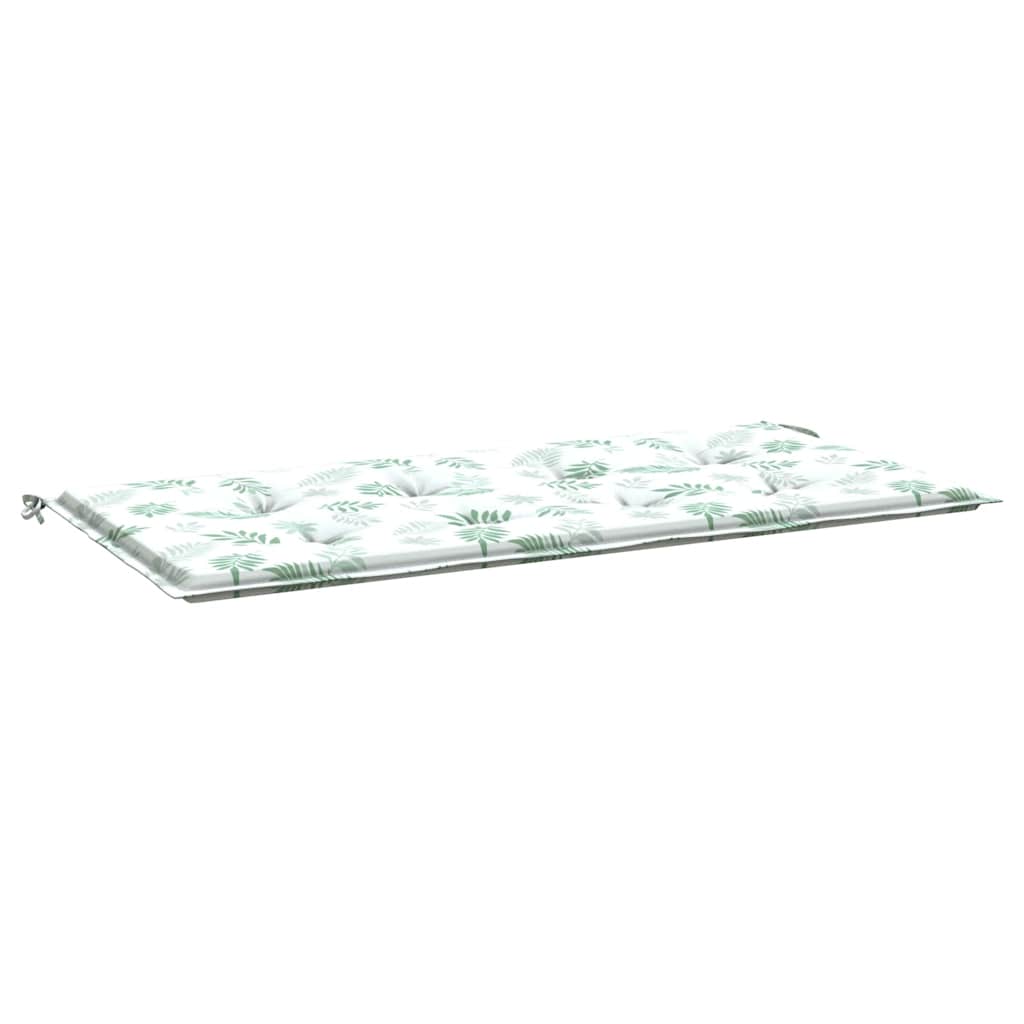 Vidaxx Gartenbankauflage 120x50x3 cm Oxford-Stoff mit Blattmuster