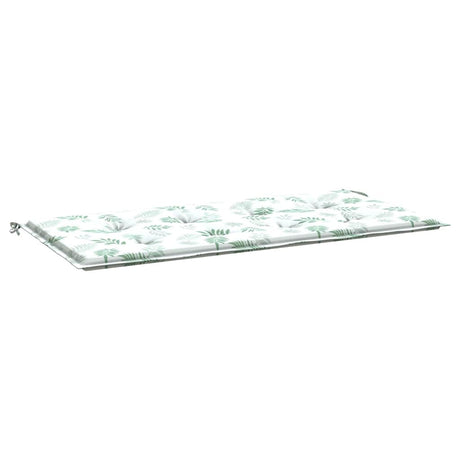 Vidaxx Gartenbankauflage 120x50x3 cm Oxford-Stoff mit Blattmuster