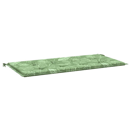 Vidaxx Gartenbankauflage 120x50x4 cm Oxford-Stoff mit Blattmuster