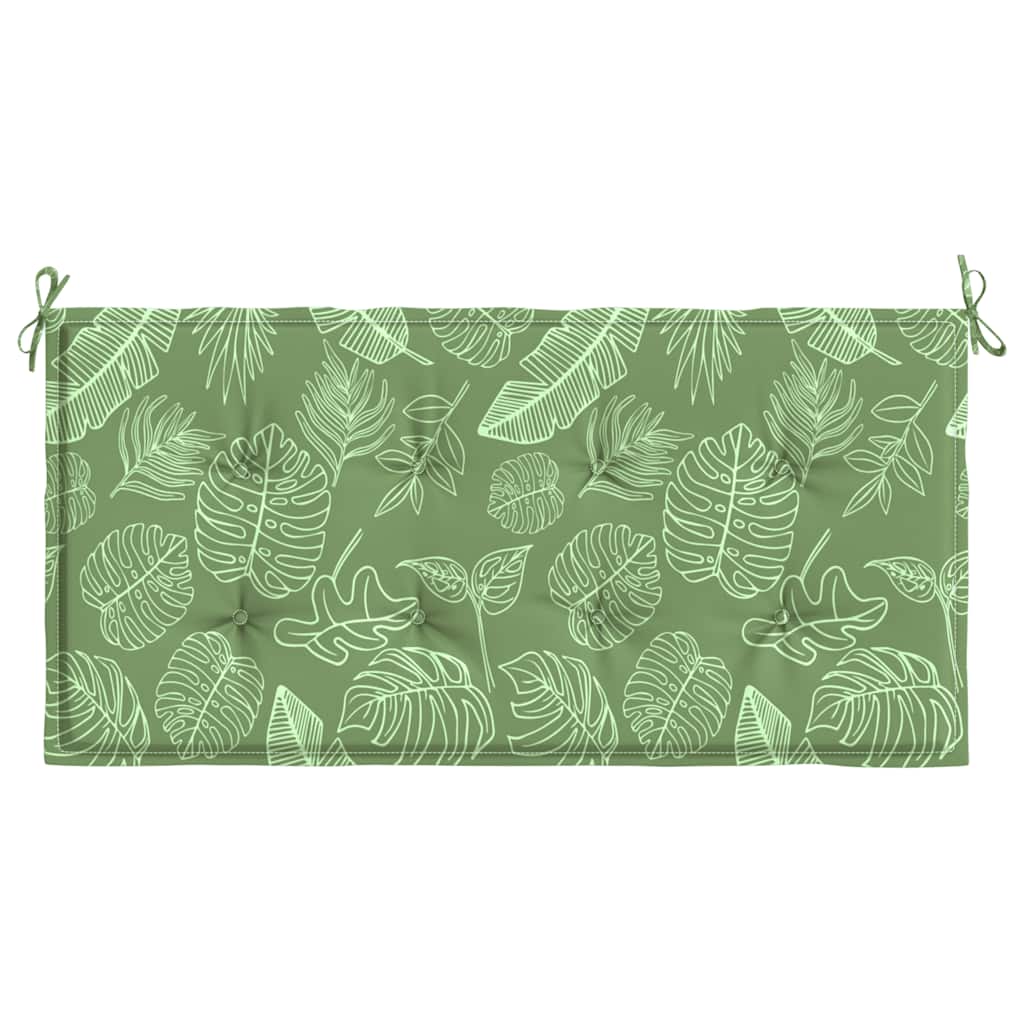 Vidaxx Gartenbankauflage 120x50x4 cm Oxford-Stoff mit Blattmuster