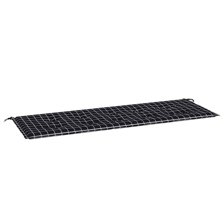 Vidaxx Gartenbankauflage Rautenmuster 150x50x4 cm Oxford-Stoff schwarz
